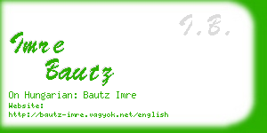 imre bautz business card